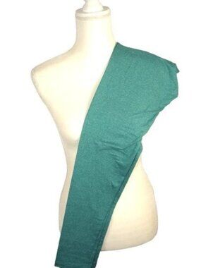 LuLaRoe Leggings OS One Size Solid Heathered Green